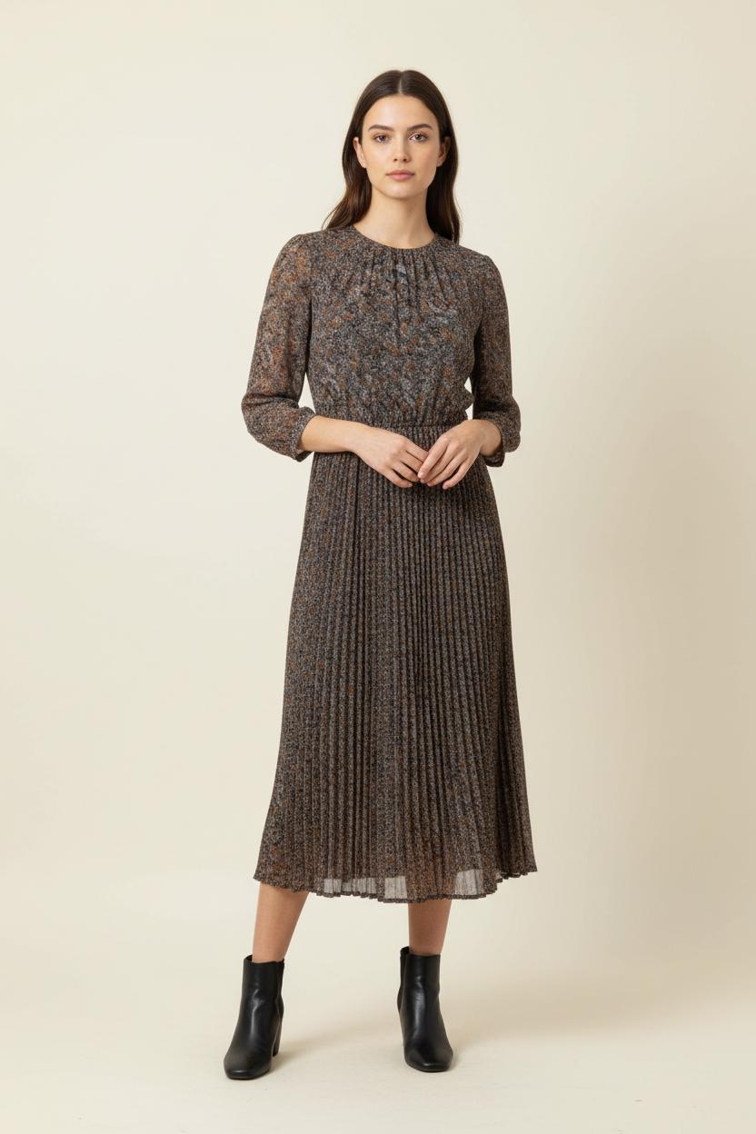 Robe Longue Marron - Taille XS/34 de la marque Sessùn | PARAD90878 - Vendu par Paradigme - Image 1