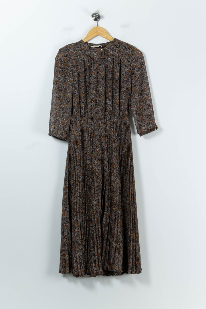 Robe Longue Marron - Taille XS/34 de la marque Sessùn | PARAD90878 - Vendu par Paradigme - Image 2