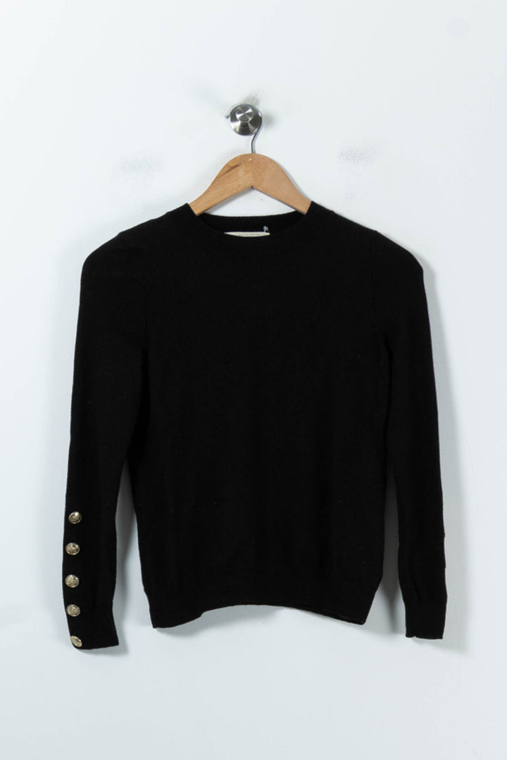 Pull Noir - Taille S/36 de la marque Sézane | PARAD90880 - Vendu par Paradigme - Image 2