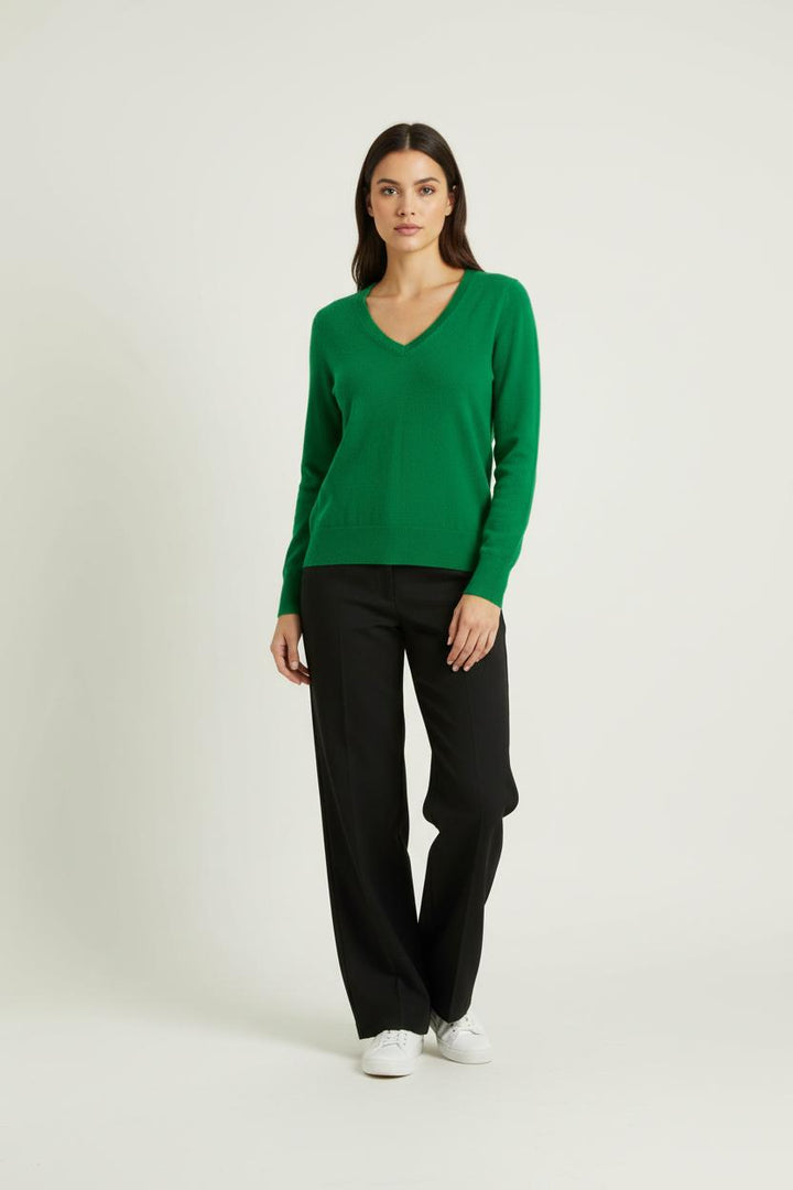 Pull Col V Vert - Taille M/38 de la marque From Future | PARAD90890 - Vendu par Paradigme - Image 1