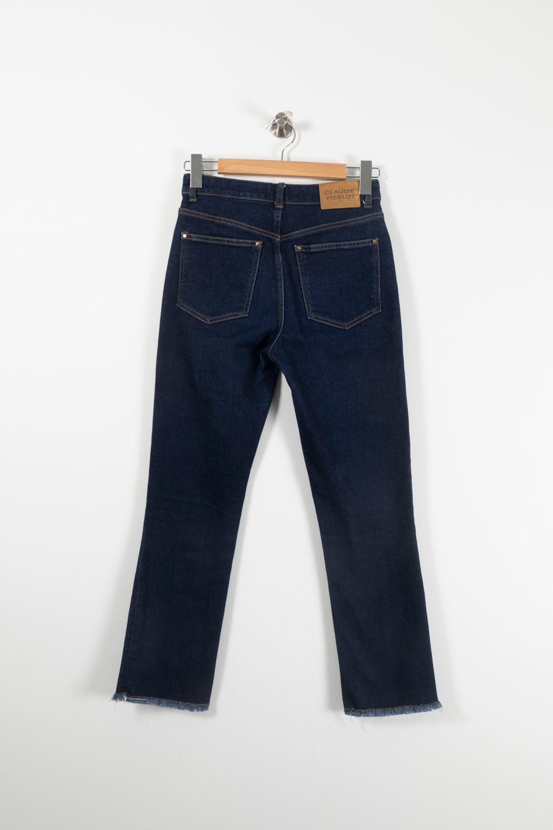 Jean Droit Bleu - Taille M/38 de la marque Claudie Pierlot | PARAD90899 - Vendu par Paradigme - Image 4