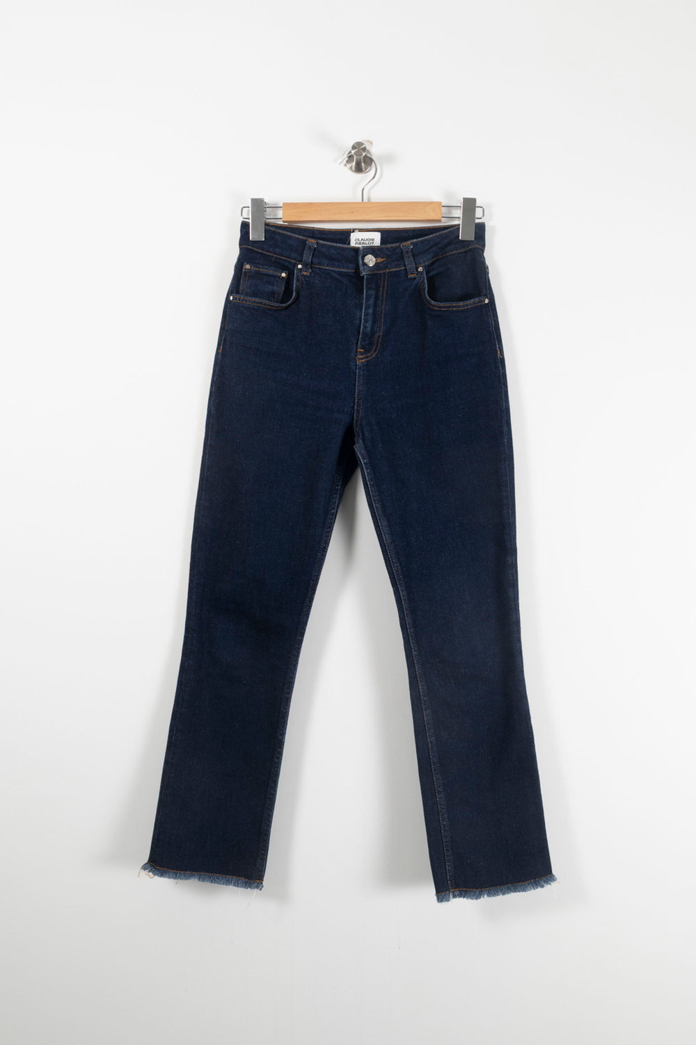 Jean Droit Bleu - Taille M/38 de la marque Claudie Pierlot | PARAD90899 - Vendu par Paradigme - Image 2