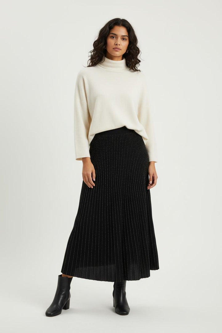 Jupe Plissée Noire - Taille L/40 de la marque ZAPA | PARAD90900 - Vendu par Paradigme - Image 1