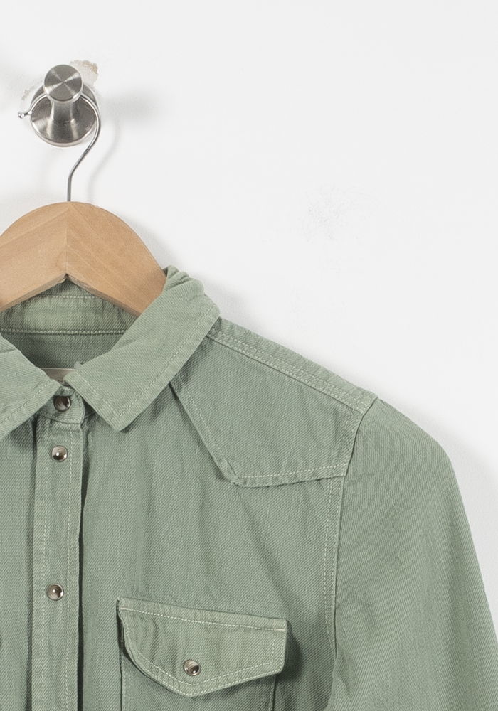 Surchemise Verte - Taille XS/34 de la marque Sézane | PARAD90903 - Vendu par Paradigme - Image 3