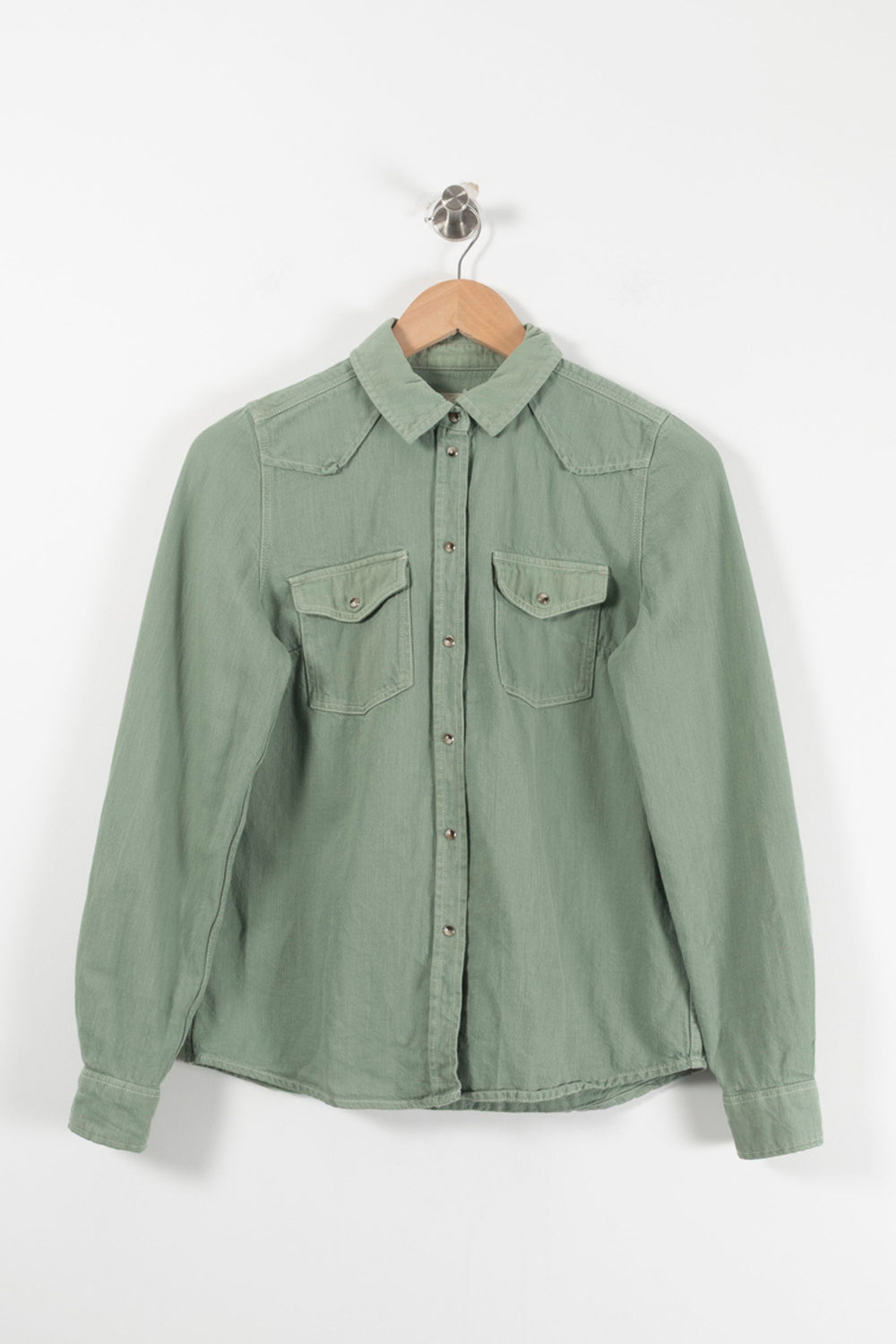 Surchemise Verte - Taille XS/34 de la marque Sézane | PARAD90903 - Vendu par Paradigme - Image 2