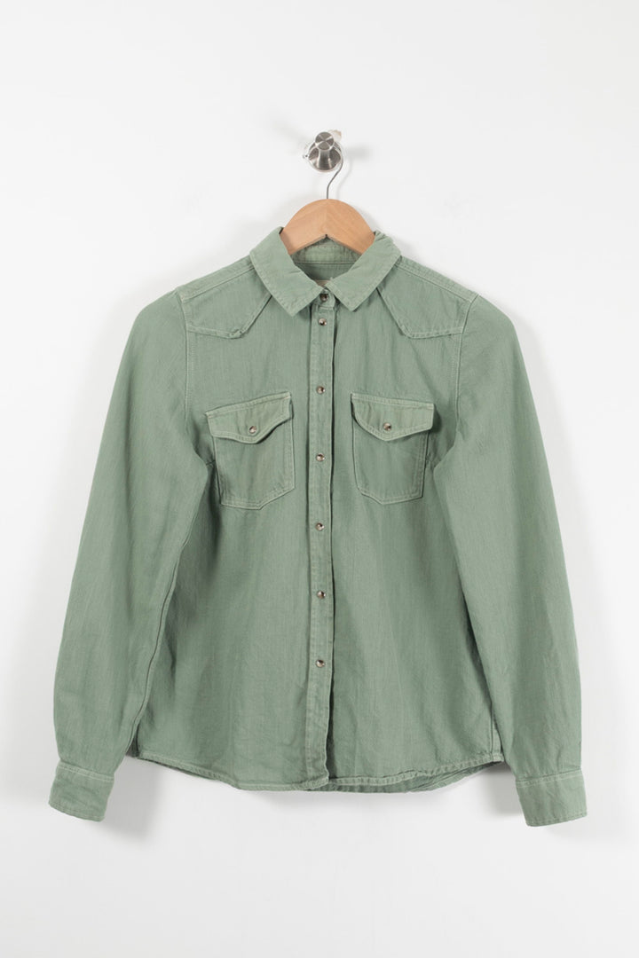 Surchemise Verte - Taille XS/34 de la marque Sézane | PARAD90903 - Vendu par Paradigme - Image 2