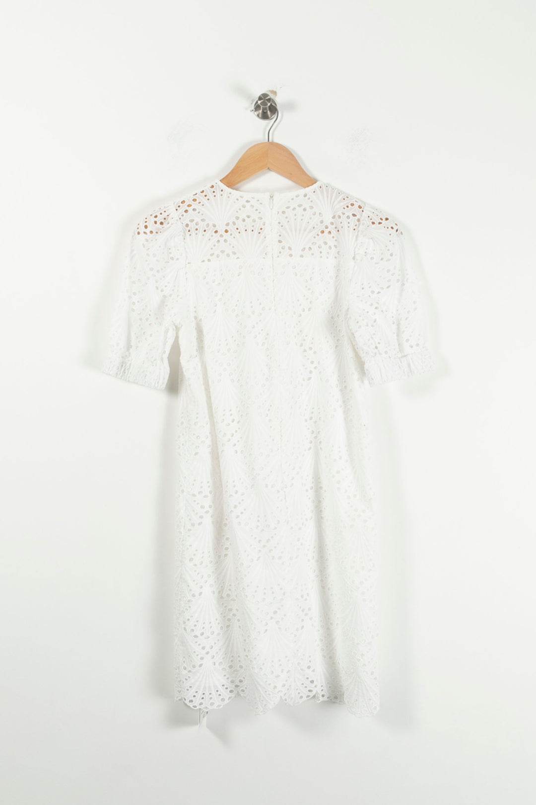 Robe Droite en Dentelle Blanche - Taille XS/34 de la marque Maison 123 | PARAD90906 - Vendu par Paradigme - Image 4