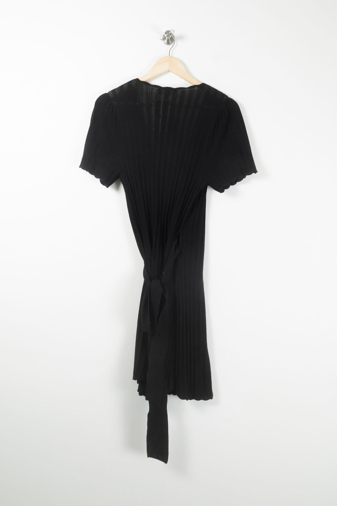 Robe Cache-Cœur Noire - Taille S/36 de la marque Sézane | PARAD90910 - Vendu par Paradigme - Image 4