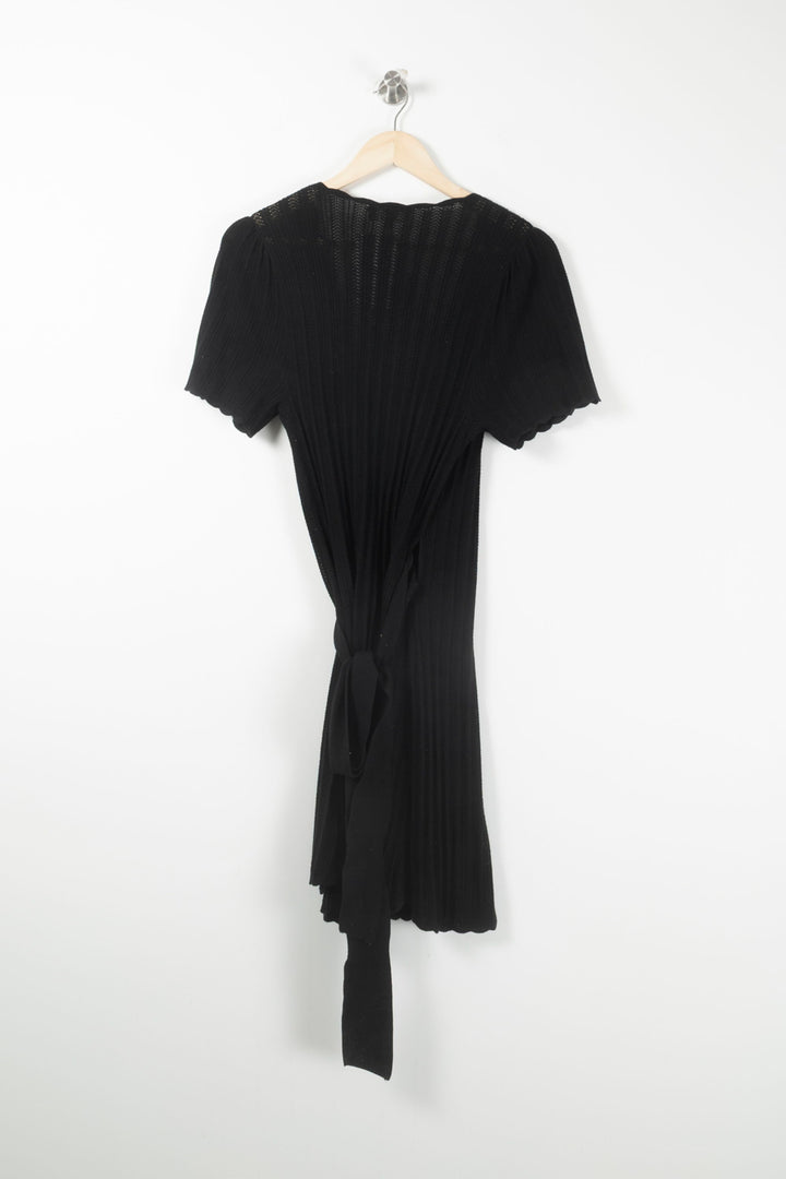 Robe Cache-Cœur Noire - Taille S/36 de la marque Sézane | PARAD90910 - Vendu par Paradigme - Image 4