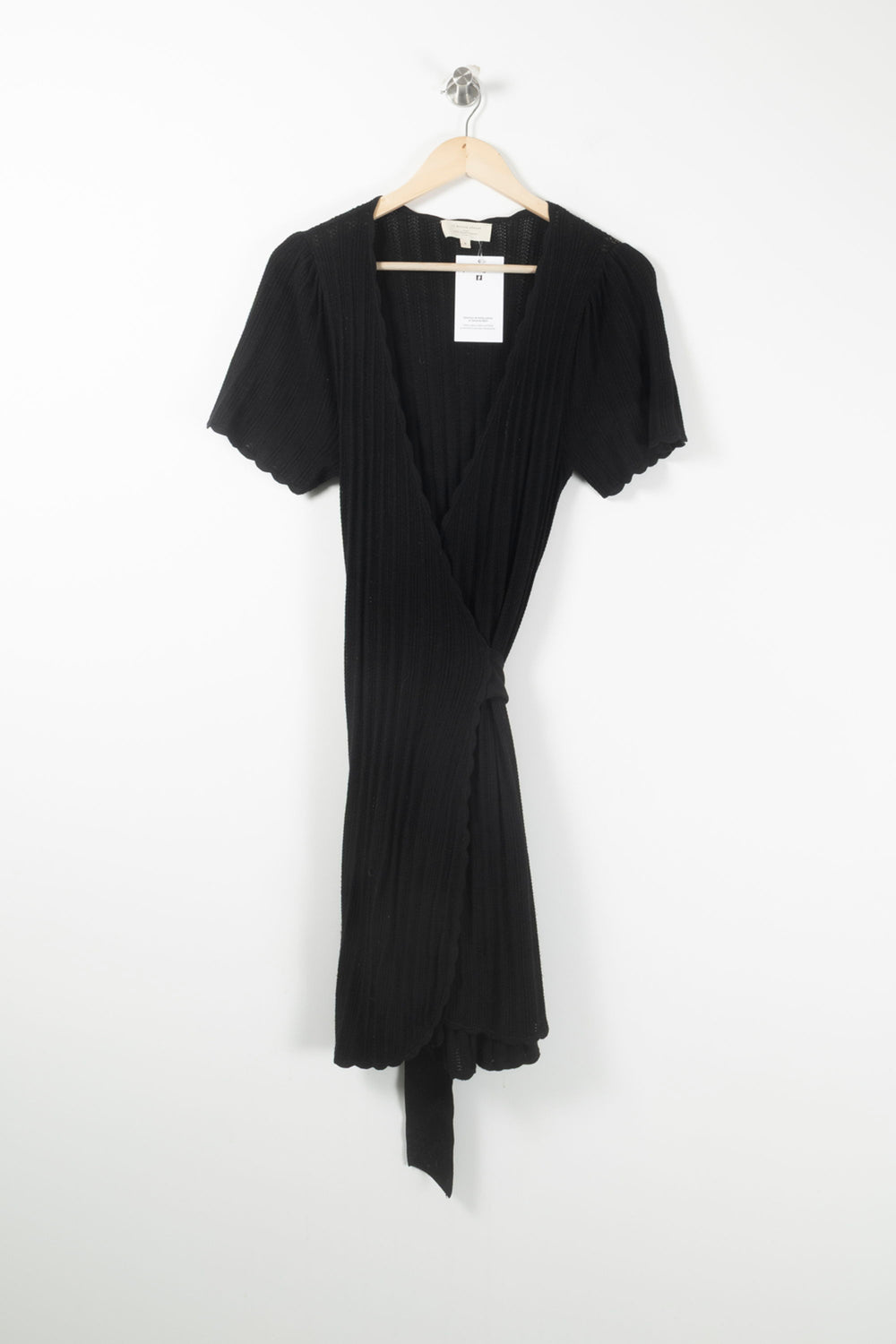 Robe Cache-Cœur Noire - Taille S/36 de la marque Sézane | PARAD90910 - Vendu par Paradigme - Image 2