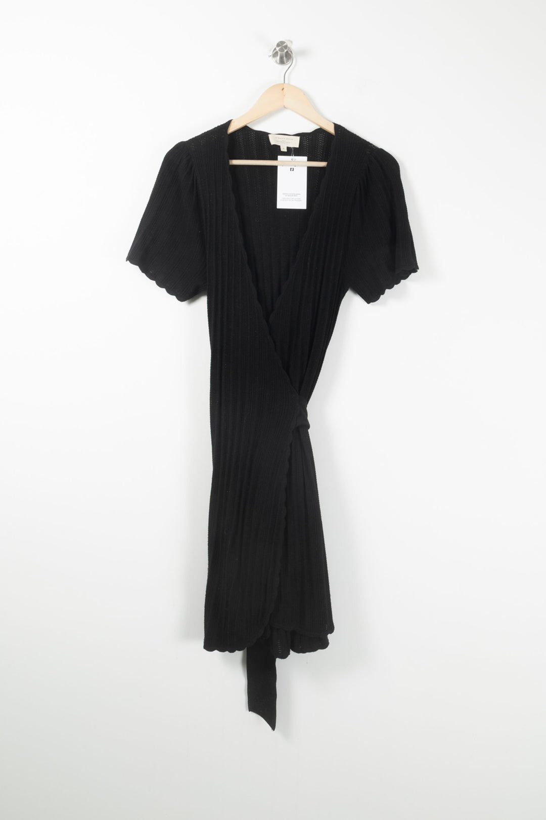 Robe Cache-Cœur Noire - Taille S/36 de la marque Sézane | PARAD90910 - Vendu par Paradigme - Image 2