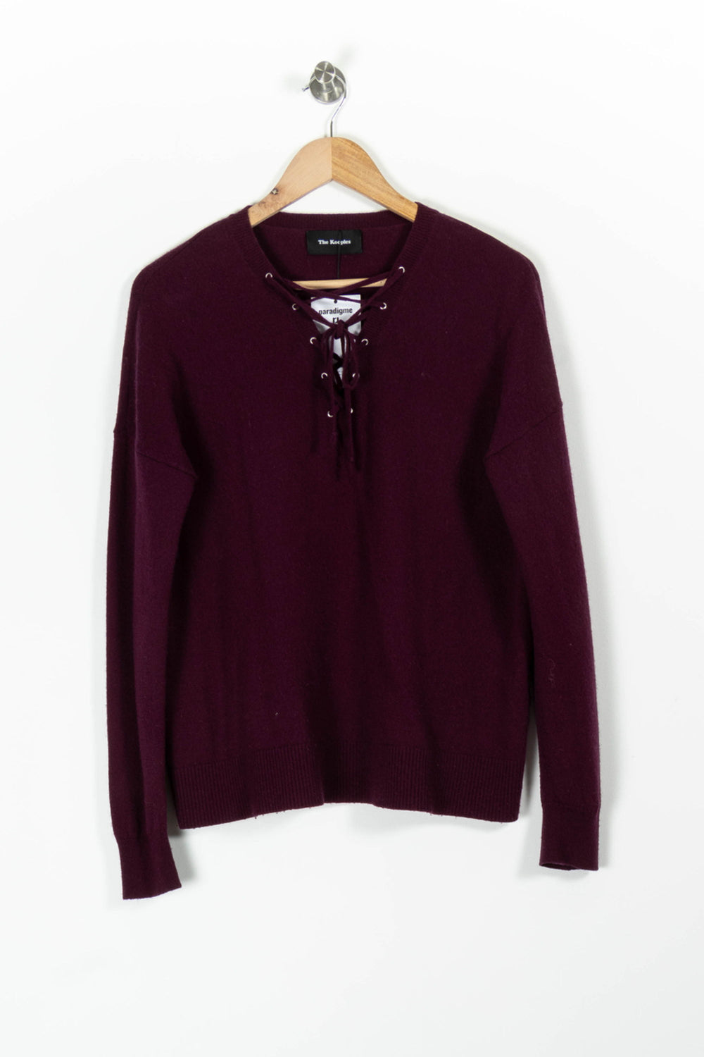 Pull Bordeaux - Taille S/36 de la marque The Kooples | PARAD90912 - Vendu par Paradigme - Image 2