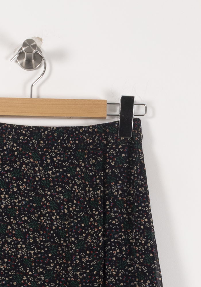 Jupe Longue Noire à Fleurs - Taille S/36 de la marque Marie Sixtine | PARAD90913 - Vendu par Paradigme - Image 3
