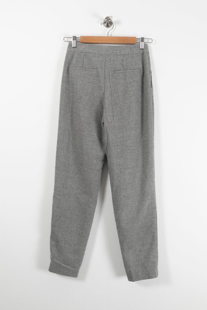 Pantalon Taille Haute Gris - Taille XS/34 de la marque Caroll | PARAD90924 - Vendu par Paradigme - Image 4