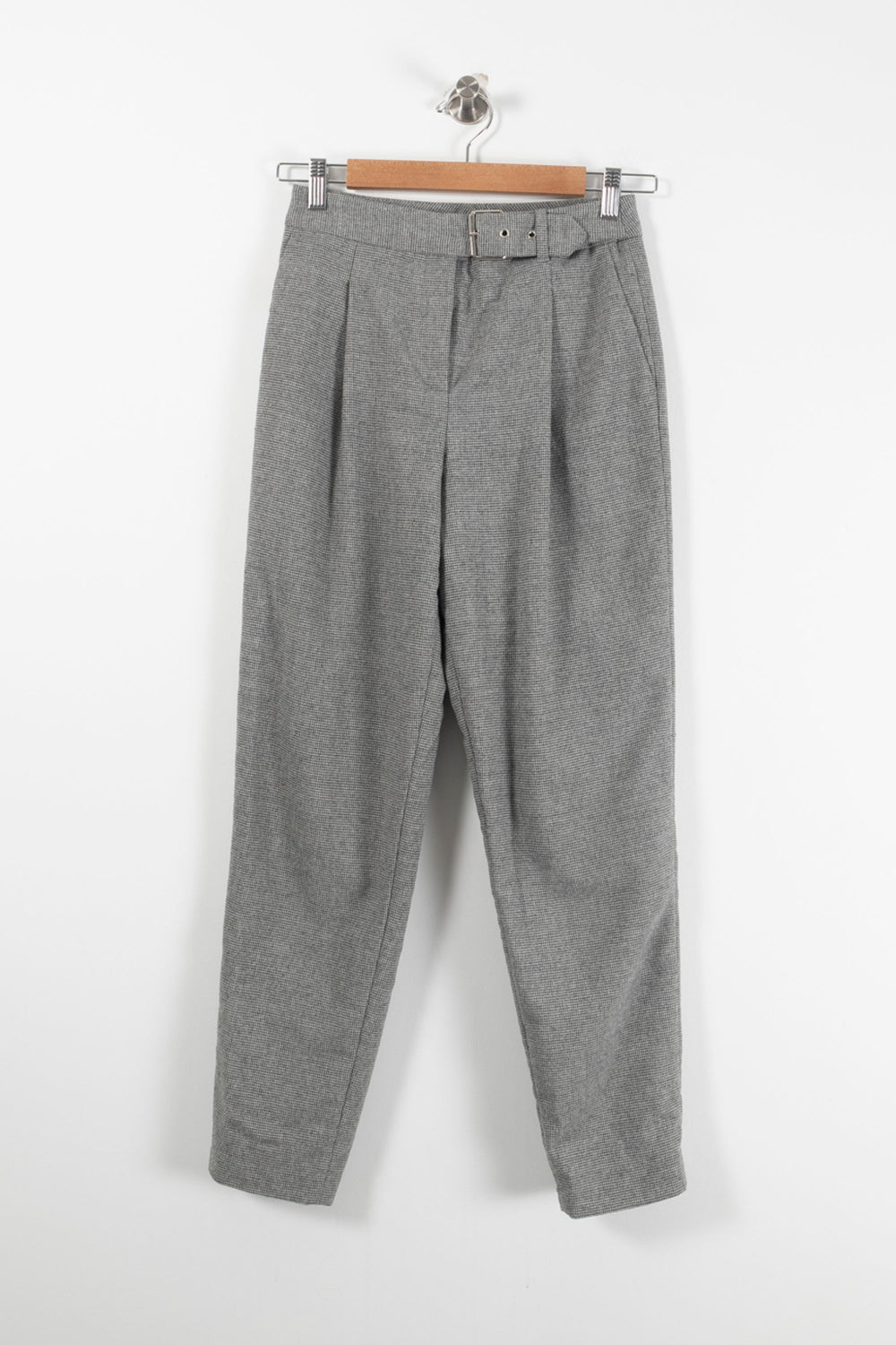 Pantalon Taille Haute Gris - Taille XS/34 de la marque Caroll | PARAD90924 - Vendu par Paradigme - Image 2