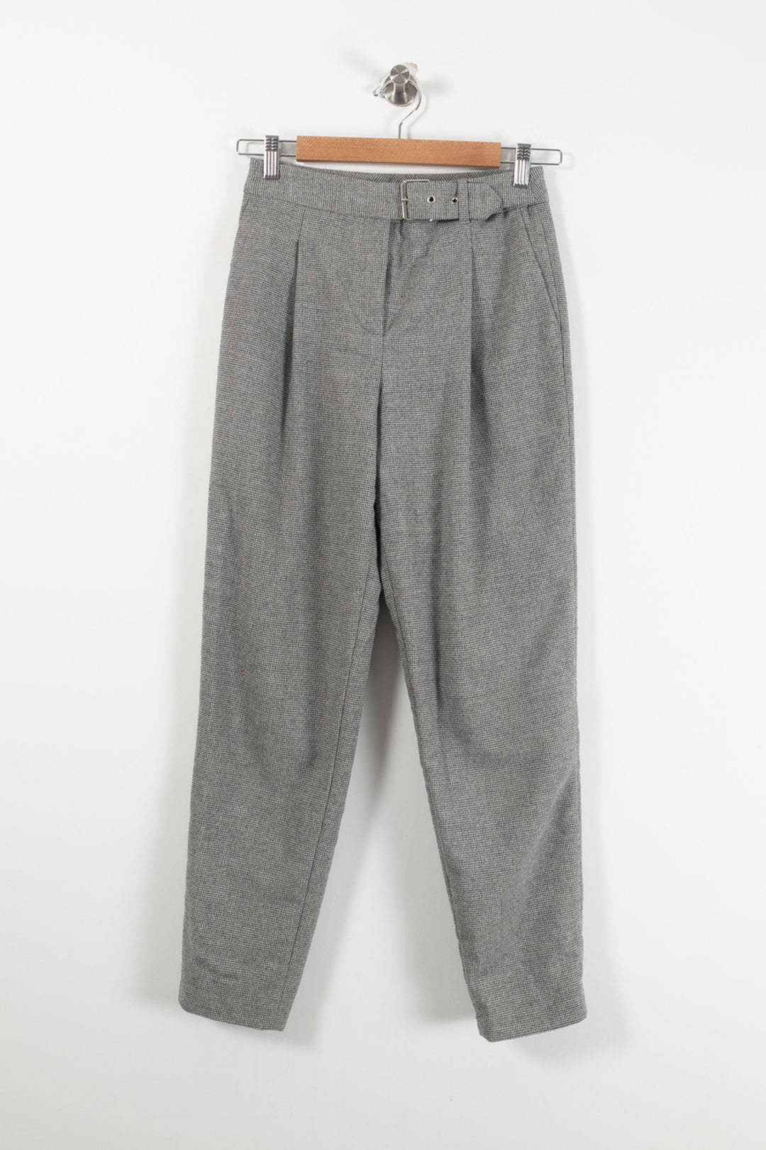 Pantalon Taille Haute Gris - Taille XS/34 de la marque Caroll | PARAD90924 - Vendu par Paradigme - Image 2