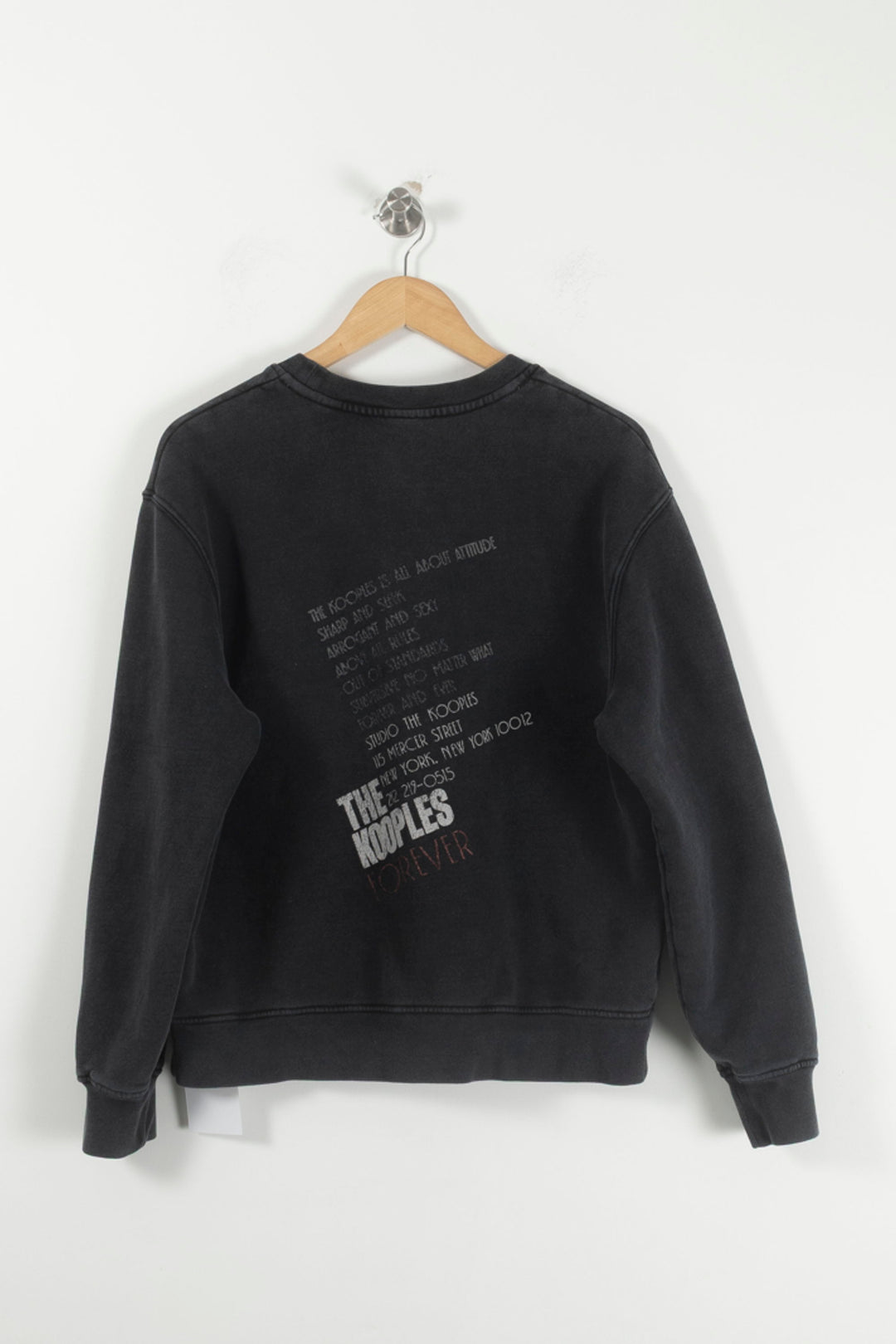 Sweatshirt Noir - Taille M/38 de la marque The Kooples | PARAD90929 - Vendu par Paradigme - Image 4