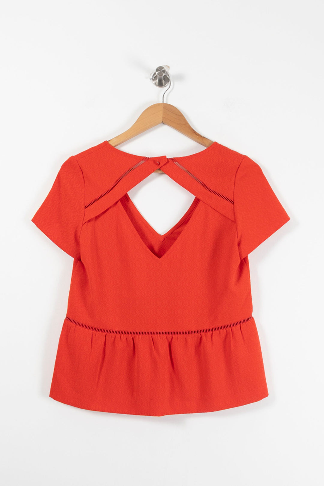 Blouse Rouge - Taille S/36 de la marque Sézane | PARAD90930 - Vendu par Paradigme - Image 4