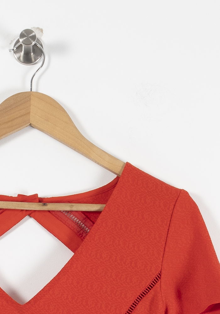 Blouse Rouge - Taille S/36 de la marque Sézane | PARAD90930 - Vendu par Paradigme - Image 3