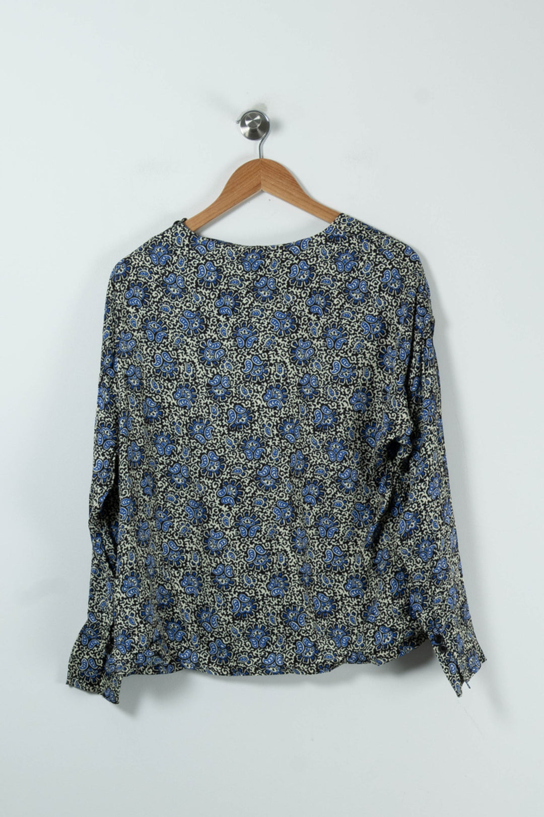 Blouse Bleu et Beige - Taille M/38 de la marque Chloé Stora | PARAD90939 - Vendu par Paradigme - Image 4