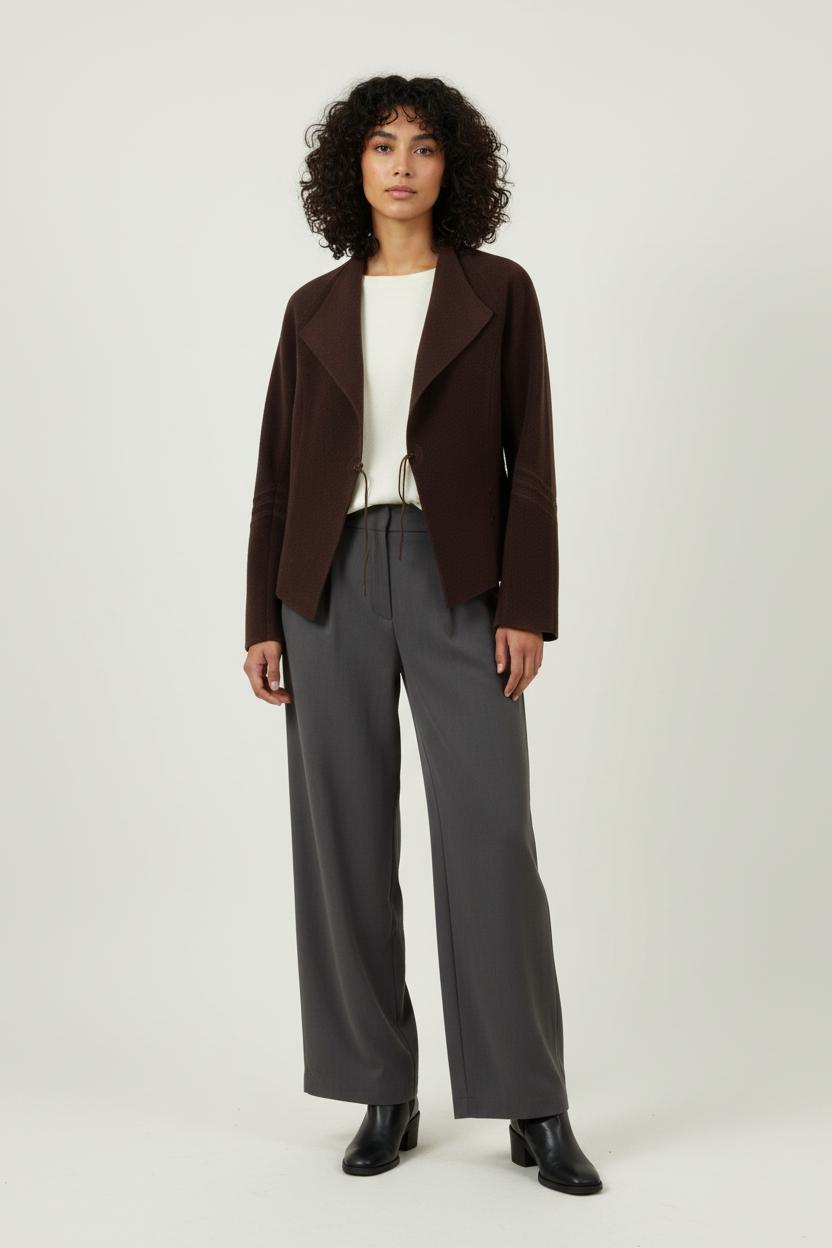 Veste Marron - Taille XL/42 de la marque IKKS | PARAD90940 - Vendu par Paradigme - Image 1