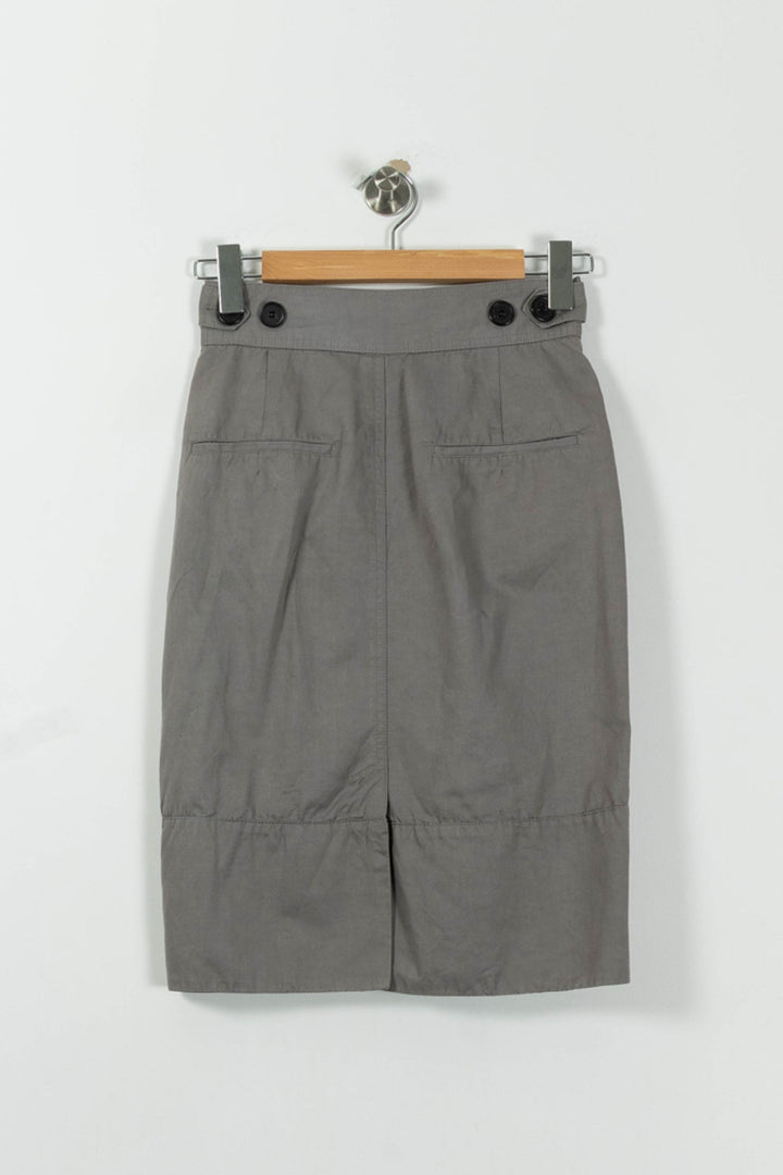 Jupe Midi Grise - Taille S/36 de la marque Comptoir des Cotonniers | PARAD90941 - Vendu par Paradigme - Image 4