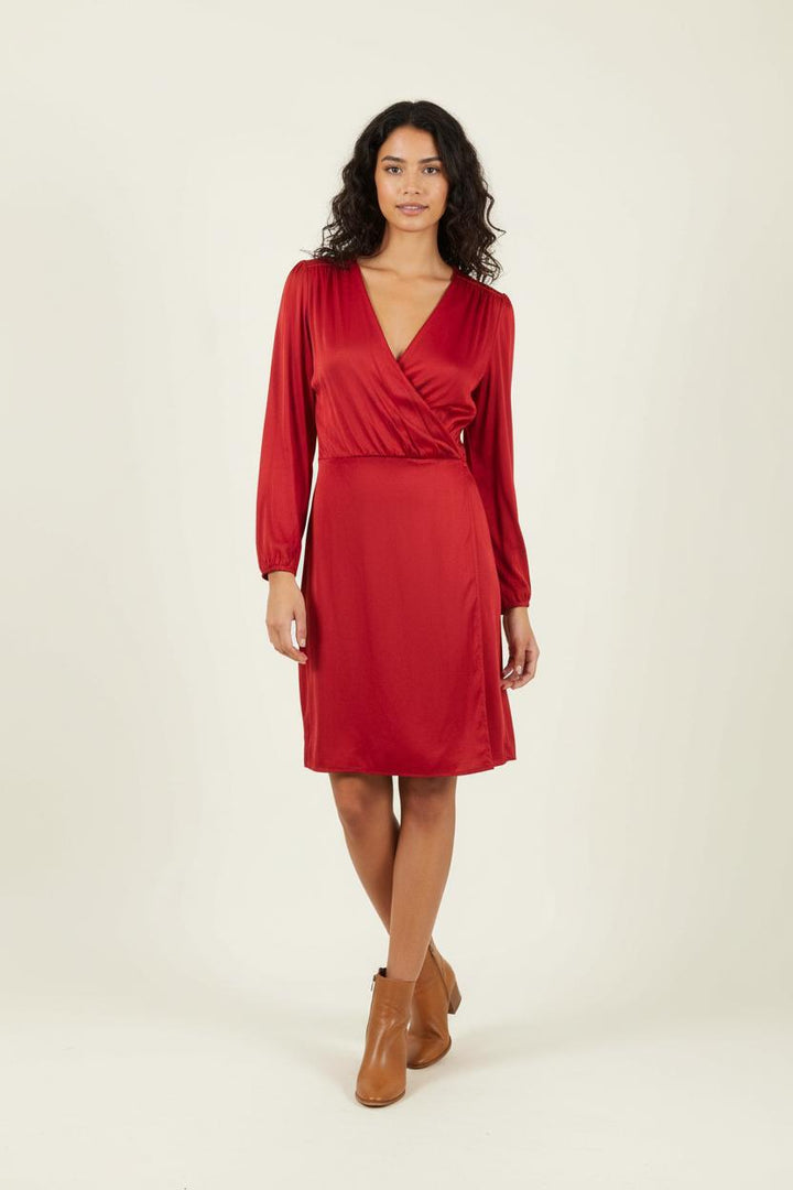Robe Porte-feuille Rouge - Taille M/38 de la marque Soi Paris | PARAD90953 - Vendu par Paradigme - Image 1