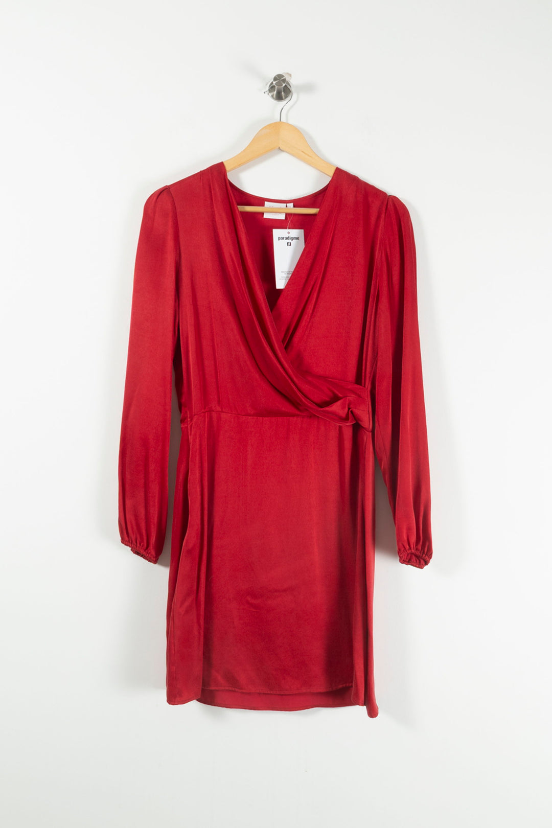 Robe Porte-feuille Rouge - Taille M/38 de la marque Soi Paris | PARAD90953 - Vendu par Paradigme - Image 2