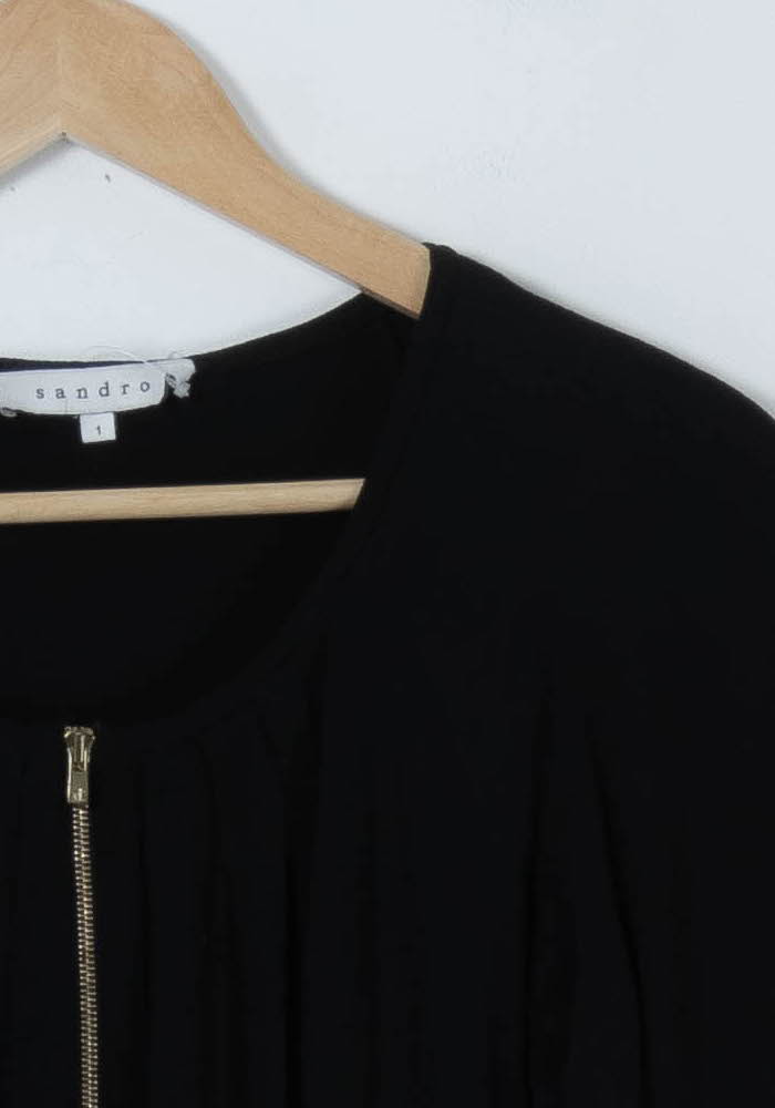 Robe Courte Noire - Taille S/36 de la marque Sandro | PARAD90967 - Vendu par Paradigme - Image 3