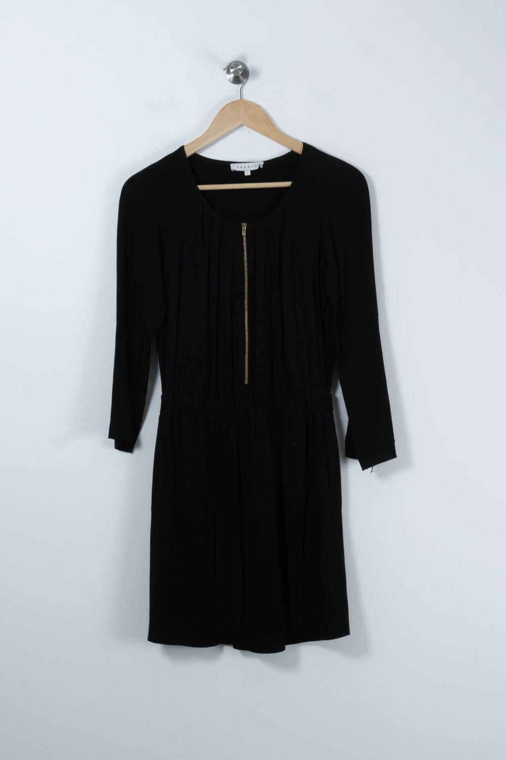 Robe Courte Noire - Taille S/36 de la marque Sandro | PARAD90967 - Vendu par Paradigme - Image 2