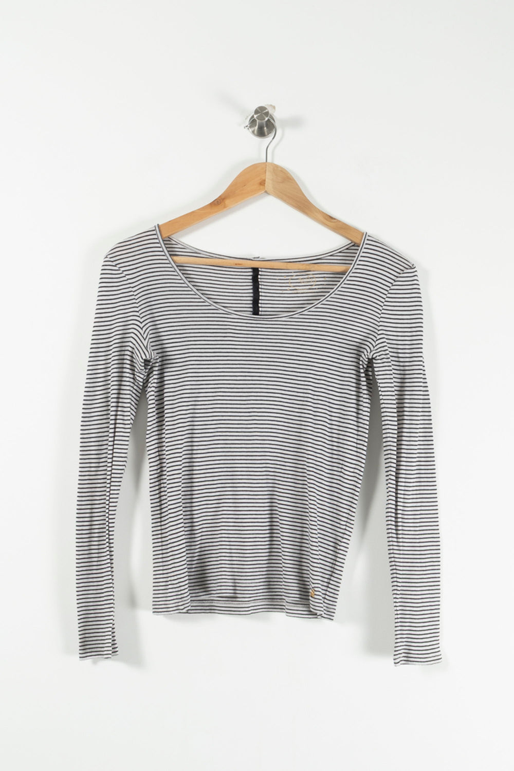 Tee-shirt à Manches Longues Blanc et Noir - Taille S/36 de la marque Des petits hauts | PARAD90974 - Vendu par Paradigme - Image 2