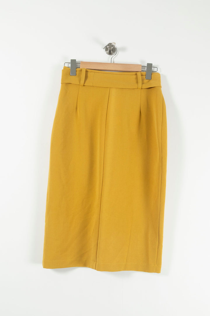 Jupe Crayon Jaune - Taille L/40 de la marque La Fée Maraboutée | PARAD90985 - Vendu par Paradigme - Image 4