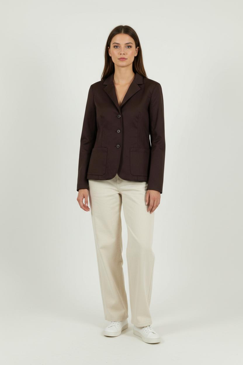 Blazer Marron - Taille M/38 de la marque Agnès b. | PARAD90988 - Vendu par Paradigme - Image 1