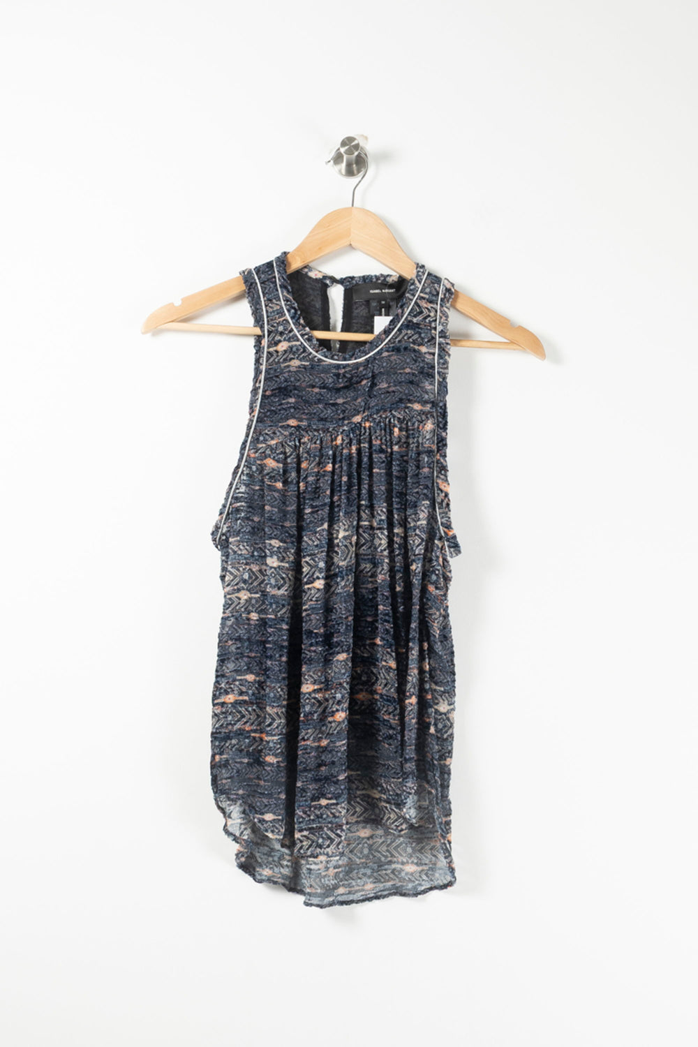 Débardeur Gris et Bleu - Taille M/38 de la marque Isabel Marant | PARAD90991 - Vendu par Paradigme - Image 2