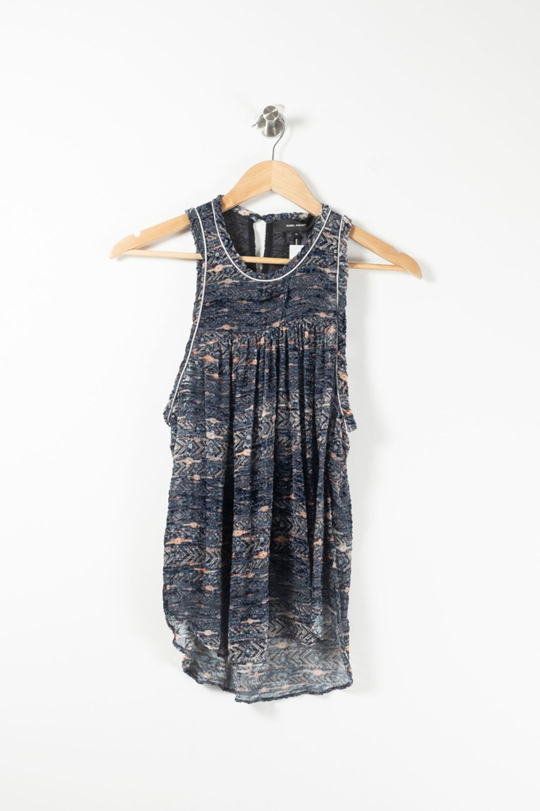 Débardeur Gris et Bleu - Taille M/38 de la marque Isabel Marant | PARAD90991 - Vendu par Paradigme - Image 2