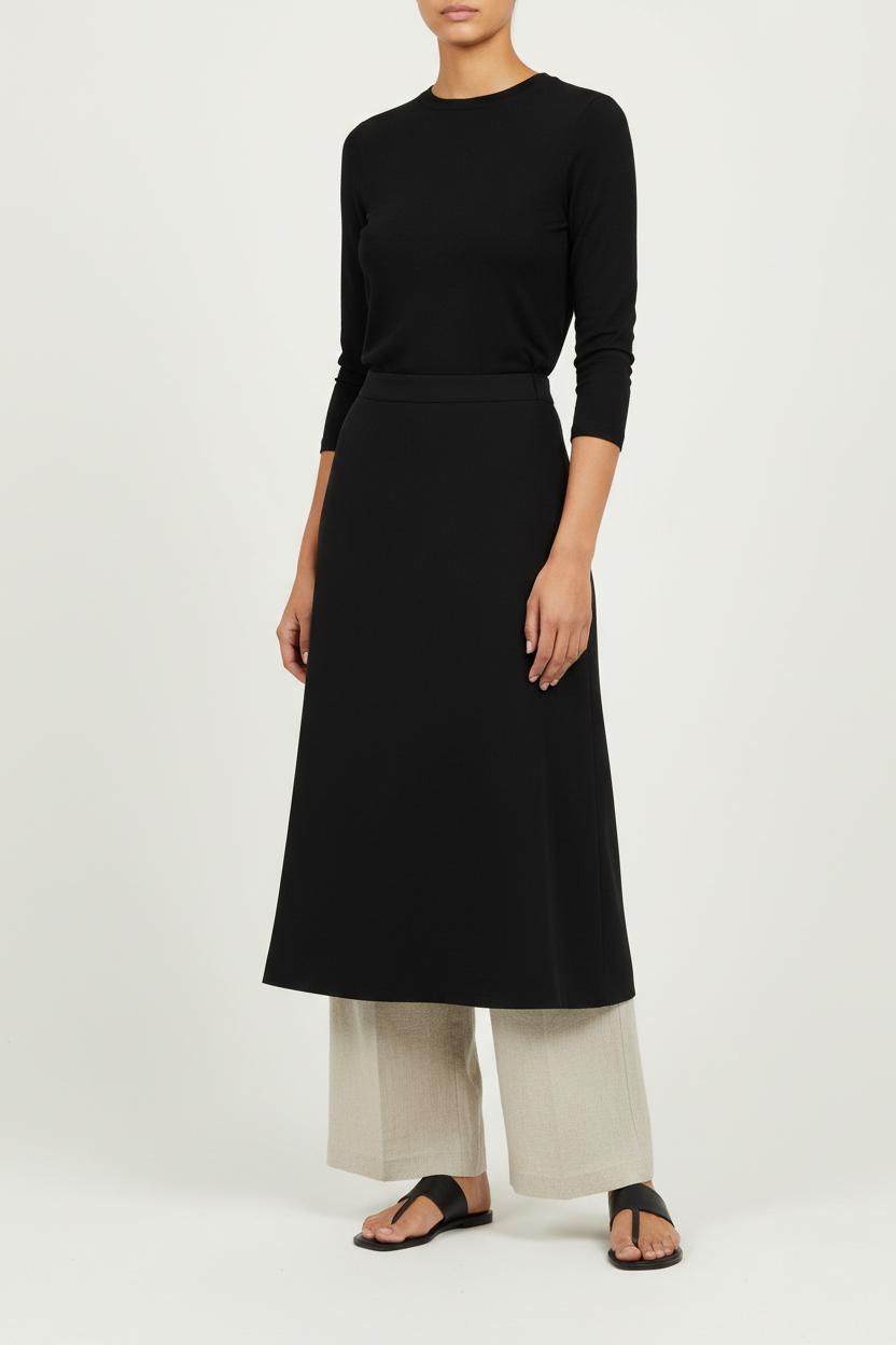 Jupe Longue Noire - Taille S/36 de la marque Max Mara | PARAD90993 - Vendu par Paradigme - Image 1