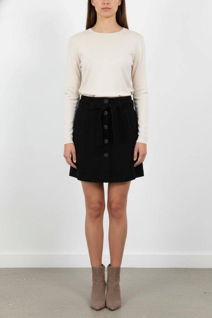 Jupe Boutonnée Noire - Taille S/36 de la marque Sézane | PARAD90999 - Vendu par Paradigme - Image 1