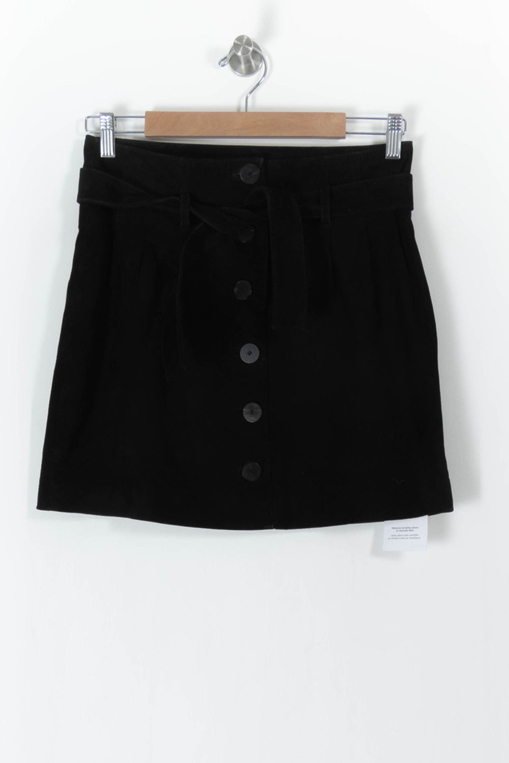 Jupe Boutonnée Noire - Taille S/36 de la marque Sézane | PARAD90999 - Vendu par Paradigme - Image 2