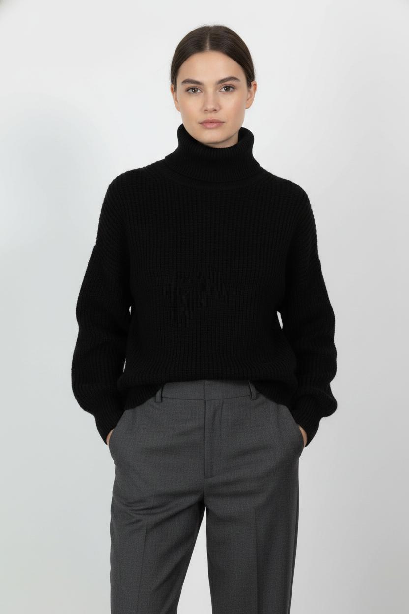Pull Col Roulé Noir - Taille XS/34 de la marque IRO | PARAD91000 - Vendu par Paradigme - Image 1