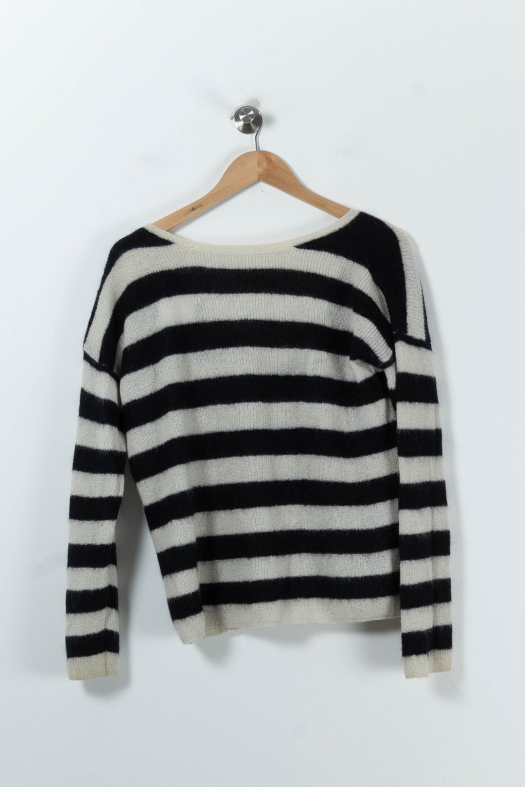 Pull Blanc et Noir - Taille S/36 de la marque Sézane | PARAD91005 - Vendu par Paradigme - Image 4