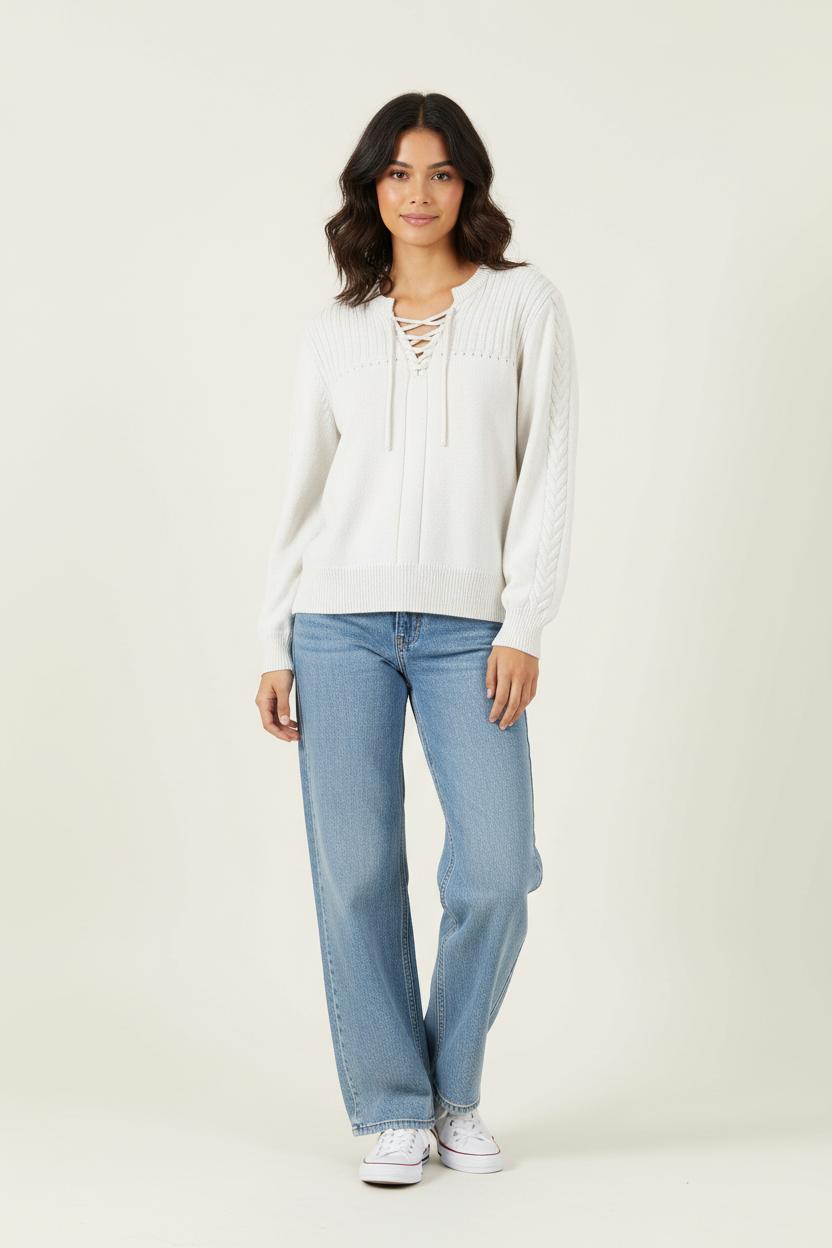 Pull Blanc - Taille S/36 de la marque Ekyog | PARAD91009 - Vendu par Paradigme - Image 1