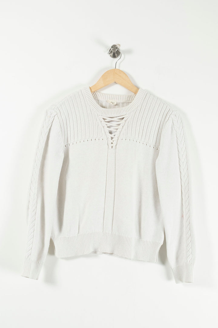 Pull Blanc - Taille S/36 de la marque Ekyog | PARAD91009 - Vendu par Paradigme - Image 2