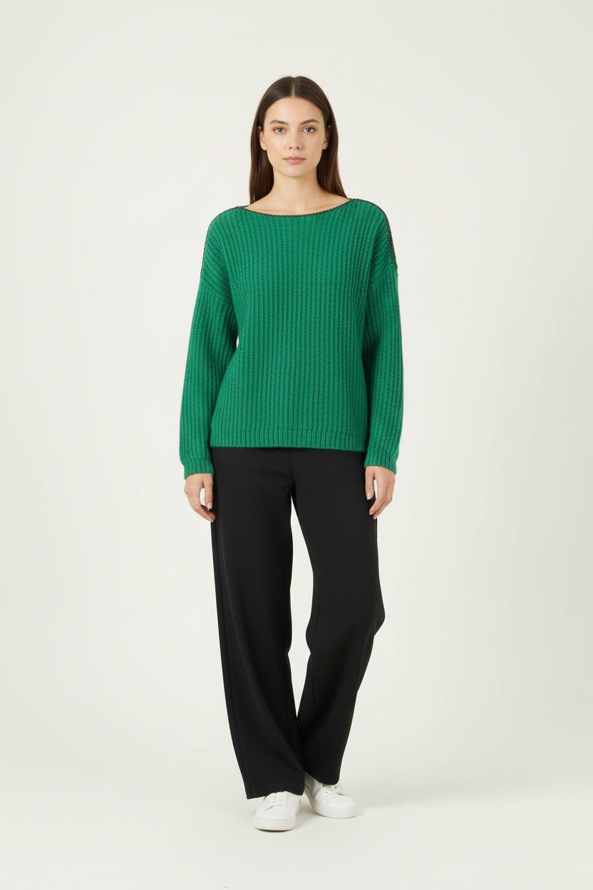 Pull Vert - Taille S/36 de la marque IKKS | PARAD91015 - Vendu par Paradigme - Image 1