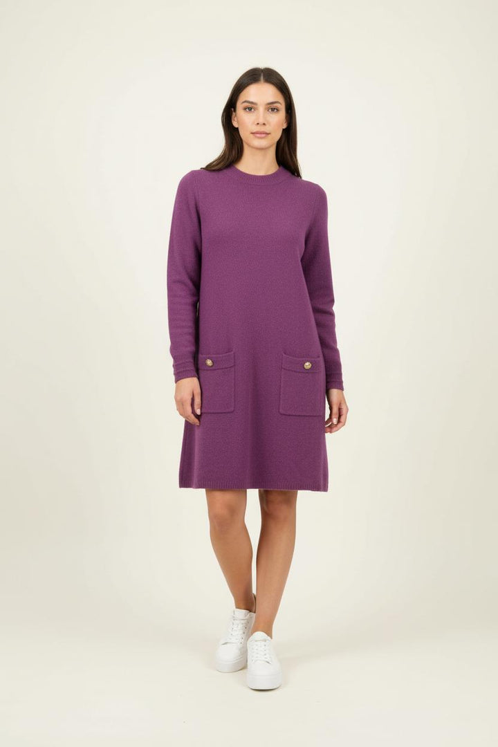 Robe Pull Violette - Taille S/36 de la marque Petite Mendigote | PARAD91020 - Vendu par Paradigme - Image 1