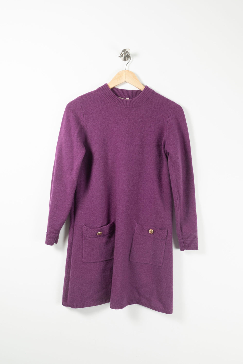 Robe Pull Violette - Taille S/36 de la marque Petite Mendigote | PARAD91020 - Vendu par Paradigme - Image 2