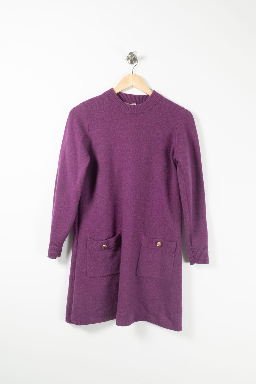 Robe Pull Violette - Taille S/36 de la marque Petite Mendigote | PARAD91020 - Vendu par Paradigme - Image 2