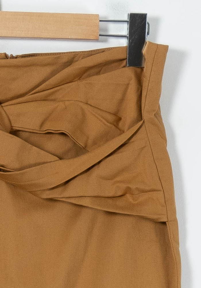 Jupe Crayon Marron - Taille L/40 de la marque La Fée Maraboutée | PARAD91022 - Vendu par Paradigme - Image 3