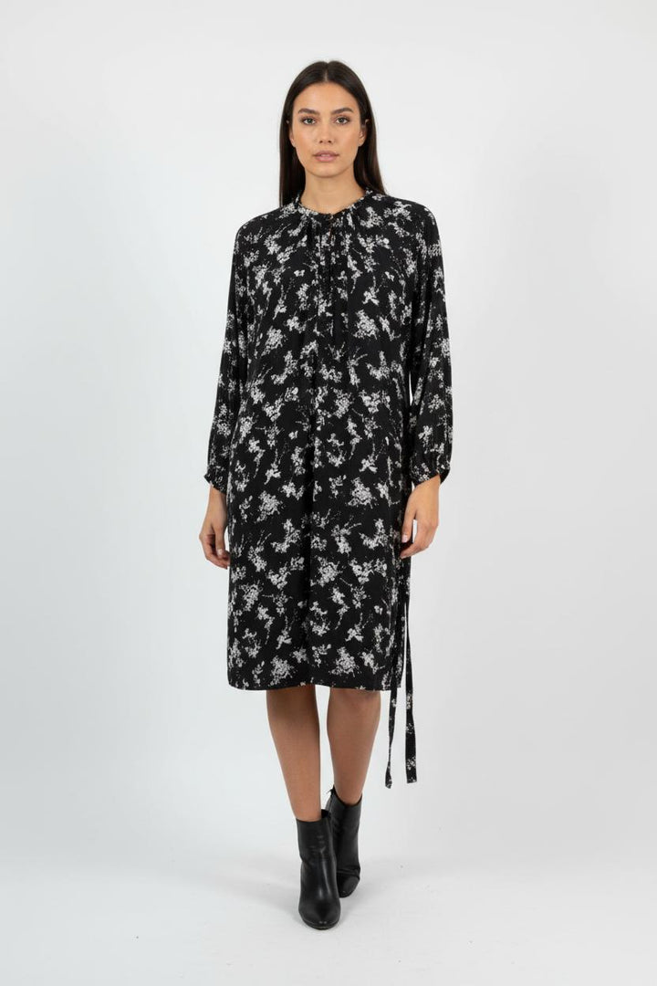 Robe Midi Noire et Blanche - Taille M/38 de la marque IKKS | PARAD91034 - Vendu par Paradigme - Image 1