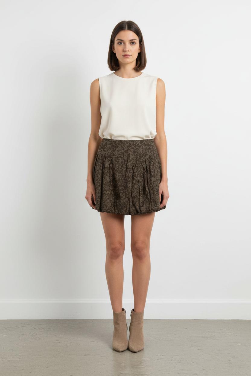 Jupe Courte Verte - Taille M/38 de la marque Comptoir des Cotonniers | PARAD91041 - Vendu par Paradigme - Image 1