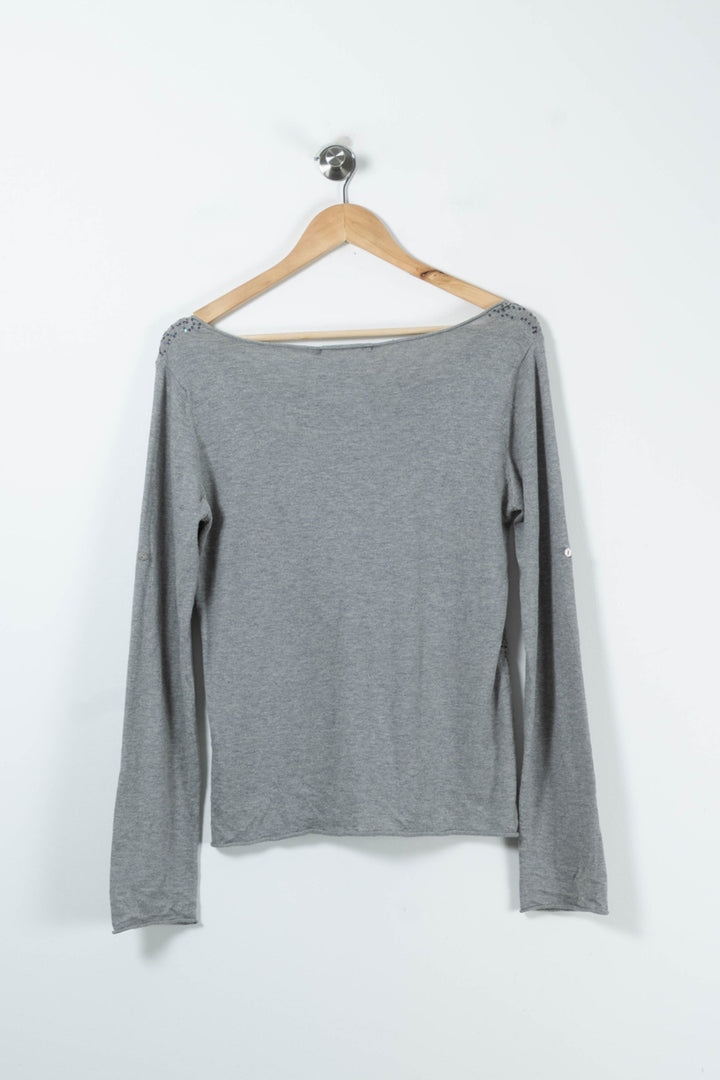 Pull Gris - Taille S/36 de la marque Bérénice | PARAD91047 - Vendu par Paradigme - Image 4